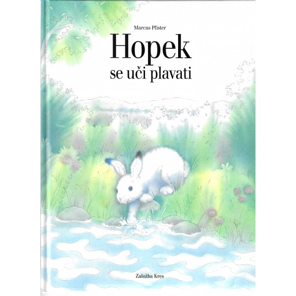 Hopek se uči plavati